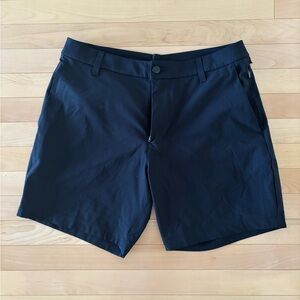 Lululemon Athletica Black Flat Front Shorts